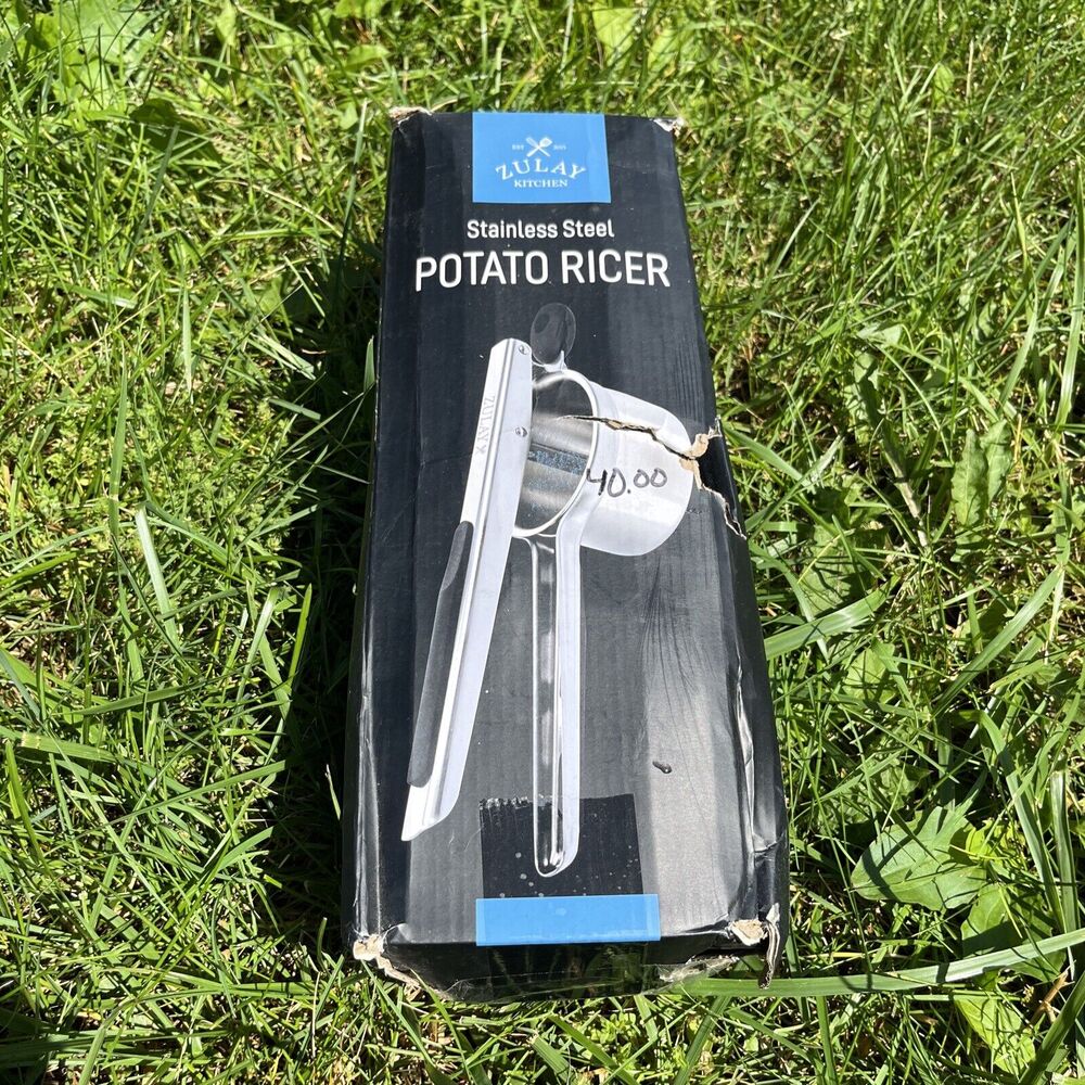 Zulay Large 13.5oz Potato Ricer Stainless Steel - Heavy Duty Ricer Manual Masher